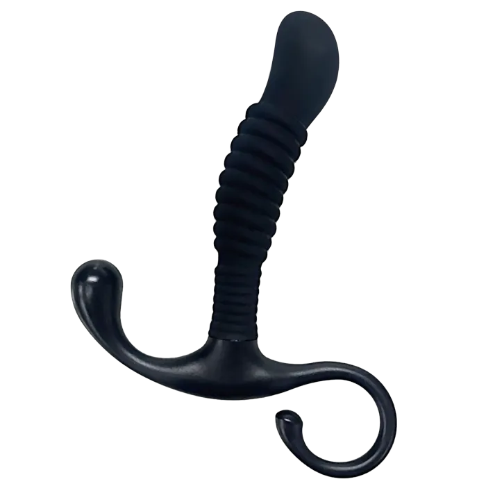 doc-johnson-optimale-masseur-prostate-silicone-nervur-noir image 1