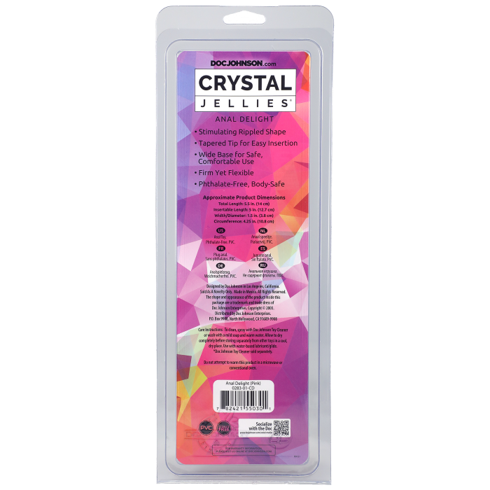 crystal-jellies-anal-delight-plug-anal-rose-12-7-cm image 3