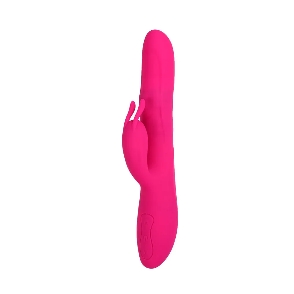 be-happy-rabbit-vibrant-virevolte-vibromasseur-rose-rotatif image 1