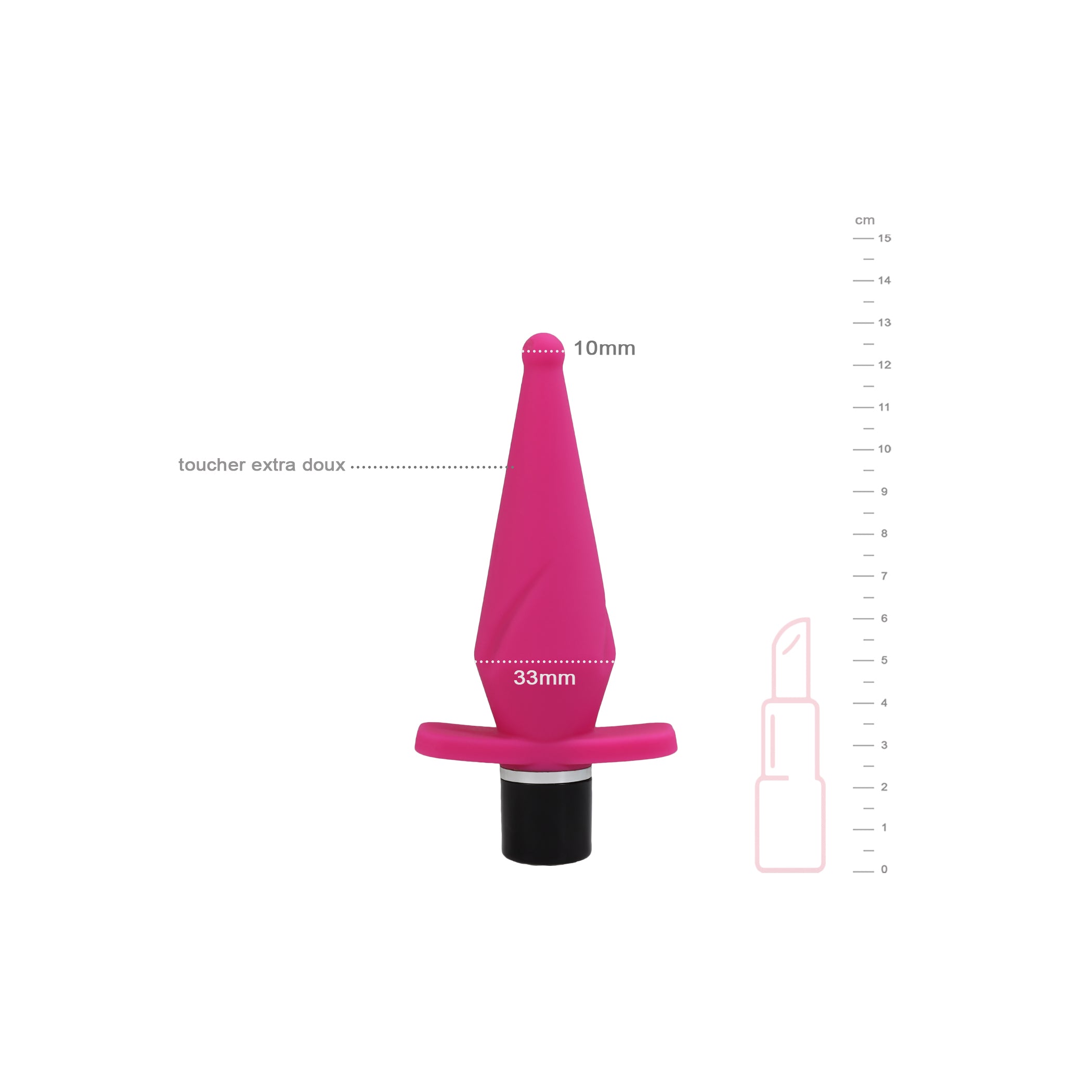 be-happy-sextoy-anal-finesse-petit-plug-rose-vibrant image 4