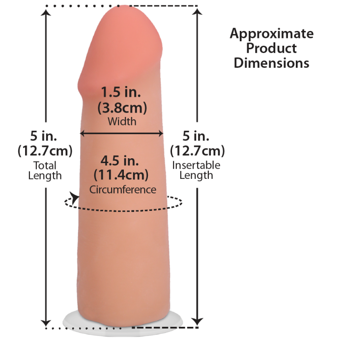 doc-johnson-realistic-cock-gode-ventouse-13-cm-vanilla-ultraskyn image 2