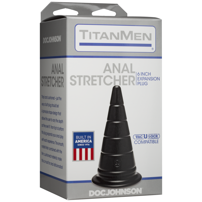 doc-johnson-titanmen-plug-anal-stretcher-6-pouces-noir image 2