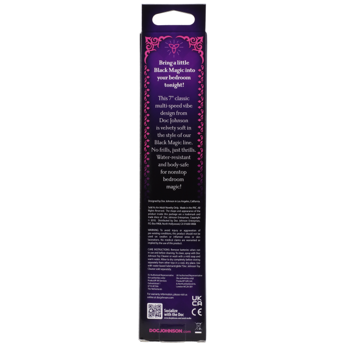 doc-johnson-black-magic-7-inch-vibromasseur-noir-multi-vitesse image 3