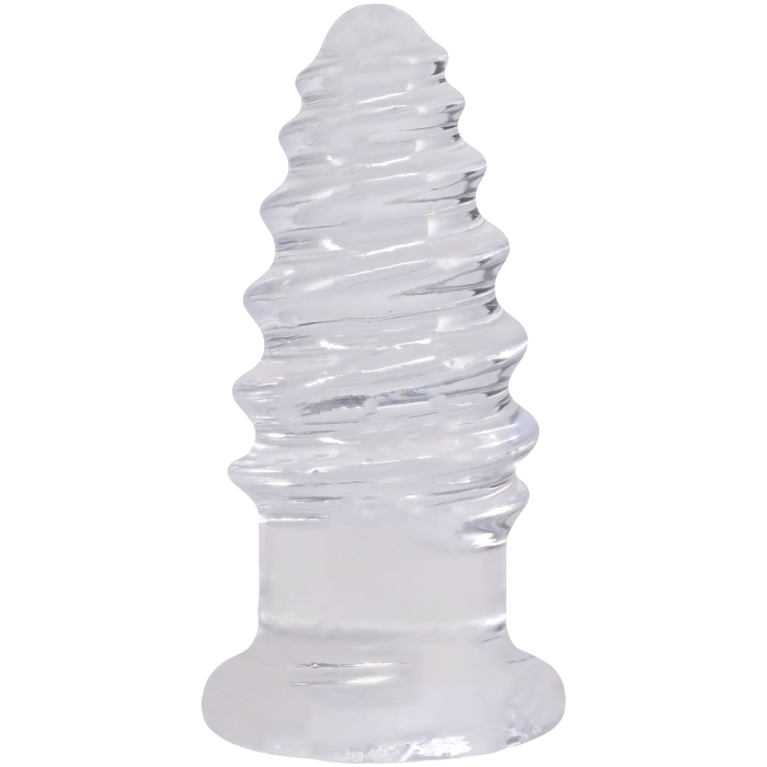 doc-johnson-crystal-jellies-anal-twist-plug-anal-transparent-5 image 1