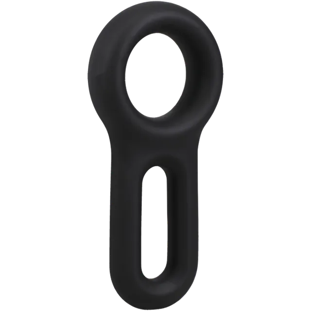 doc-johnson-rock-solid-keyhole-cockring-silicone-noir image 1