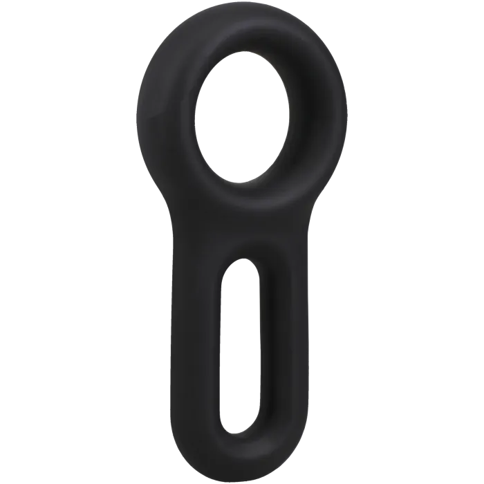 doc-johnson-rock-solid-keyhole-cockring-silicone-noir image 1