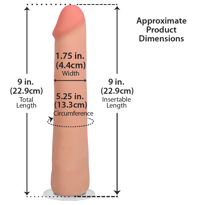 doc-johnson-realistic-cock-9-gode-ventouse-vanille image 2