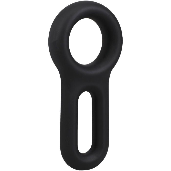 doc-johnson-rock-solid-keyhole-cockring-silicone-noir image 1
