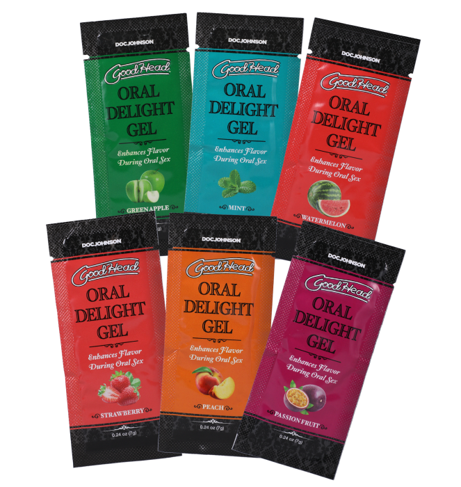 doc-johnson-goodhead-gel-delight-oral-6-parfums-fruits image 1
