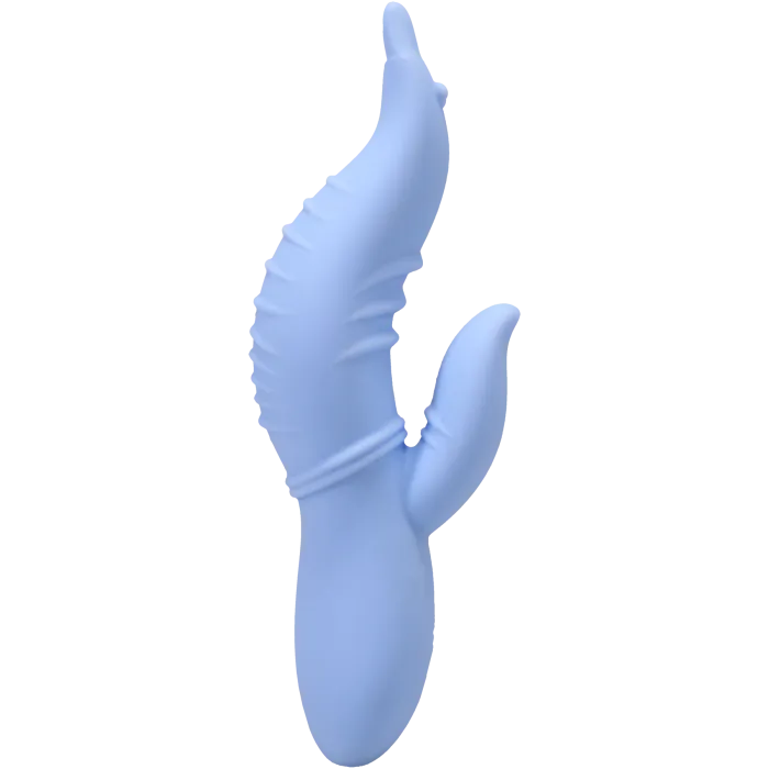 doc-johnson-seahorse-siren-vibromasseur-silicone-bleu image 1