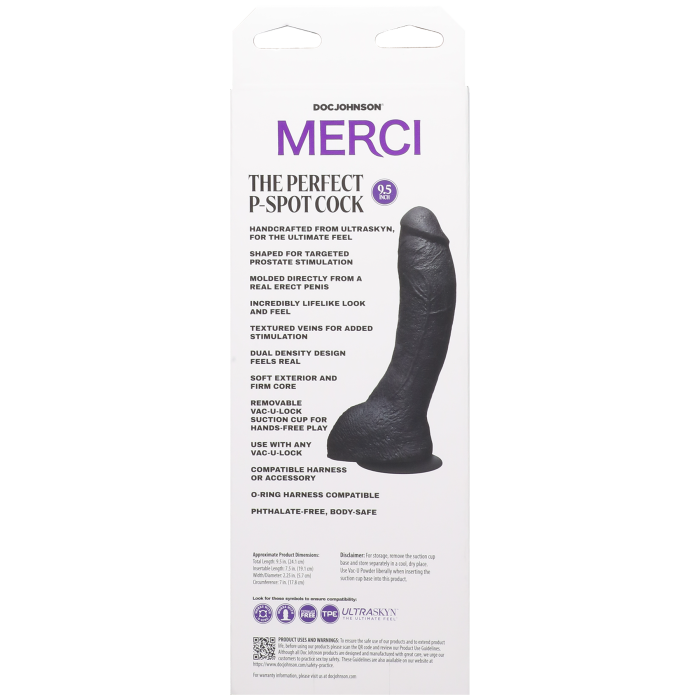 doc-johnson-merci-perfect-p-spot-gode-ventouse-noir-24-cm image 5