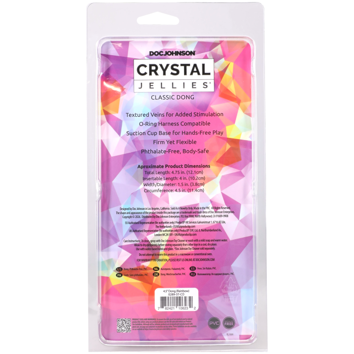 doc-johnson-crystal-jellies-gode-souple-11-cm-rainbow image 6