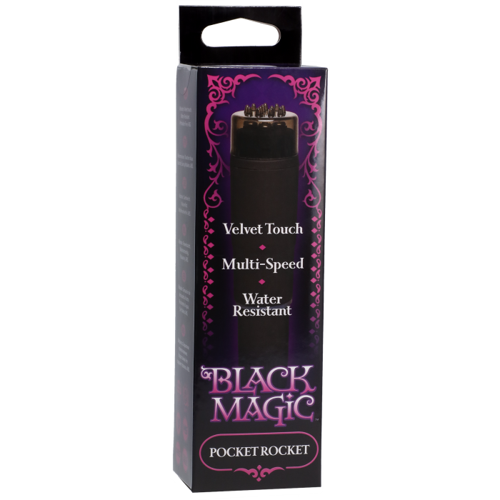 doc-johnson-black-magic-pocket-rocket-mini-vibro-noir-tanche image 3