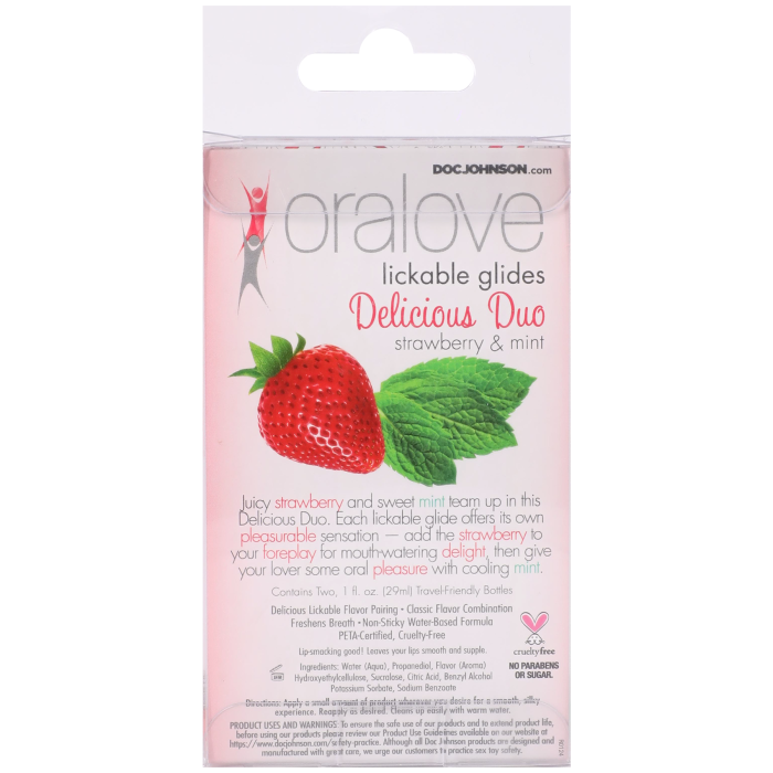 doc-johnson-oralove-duo-lubrifiant-fraise-menthe-2x29-ml image 3
