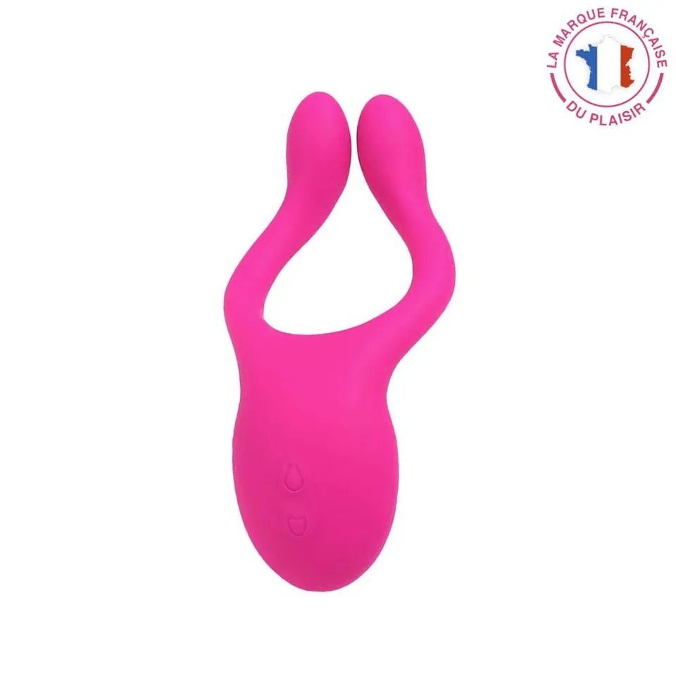 be-happy-jouissance-sextoy-couple-vibrant-rose-or-silicone image 1