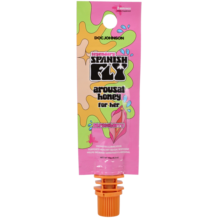 doc-johnson-spanish-fly-miel-intime-femme-fraise-individuel image 1