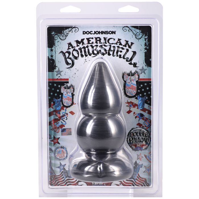 doc-johnson-american-bombshell-double-payload-plug-anal-gun-metal image 3