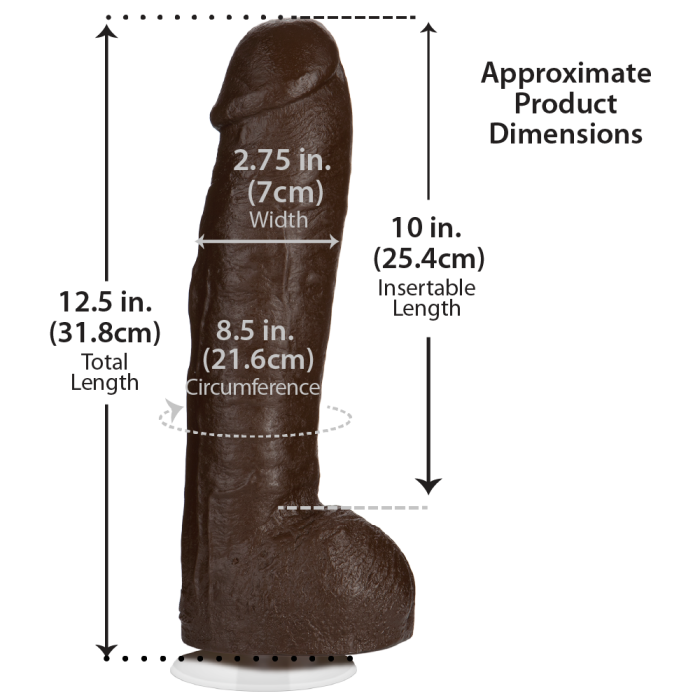 doc-johnson-signature-cocks-bam-gode-33-cm-chocolat image 2