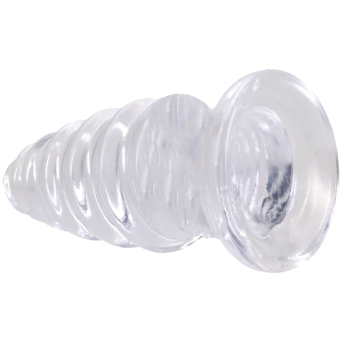 doc-johnson-crystal-jellies-anal-twist-plug-anal-transparent image 2