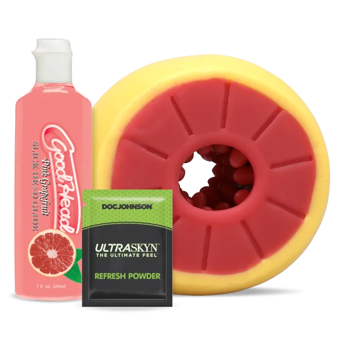 doc-johnson-goodhead-grapefruit-masturbateur-pamplemousse-kit image 1