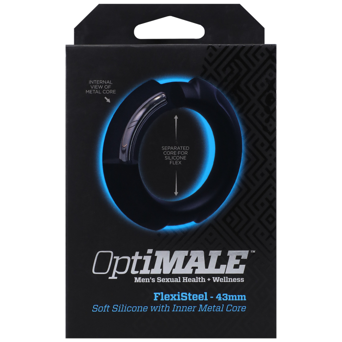 doc-johnson-optimale-flexisteel-cock-ring-43mm-silicone-noir image 7