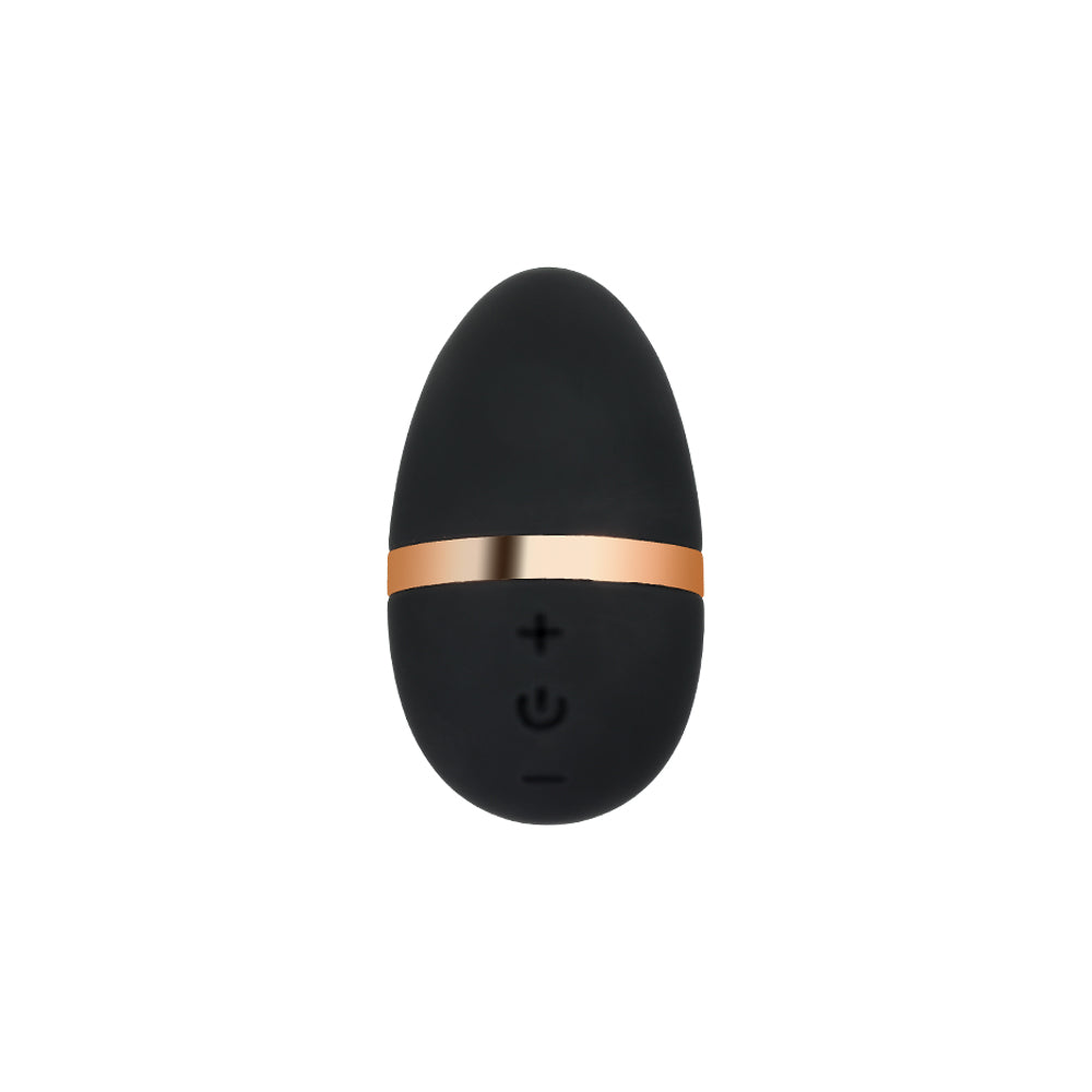 be-happy-lotus-galet-vibrant-clitoridien-noir-et-or-silicone-doux image 2