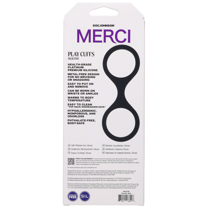 doc-johnson-merci-play-cuffs-menottes-silicone-noir image 3