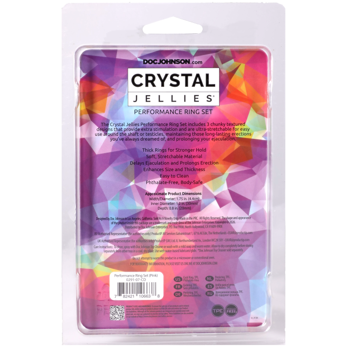 doc-johnson-crystal-jellies-lot-3-cock-rings-transparent image 6