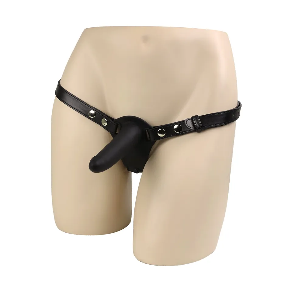 be-happy-harnais-double-gode-ceinture-vibrant-noir image 1