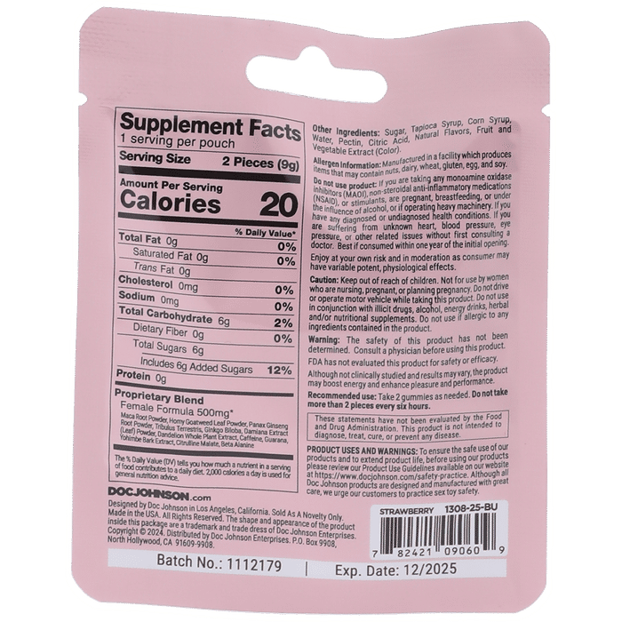 doc-johnson-spanish-fly-gummies-femme-fraise-sensuel-individuel image 2