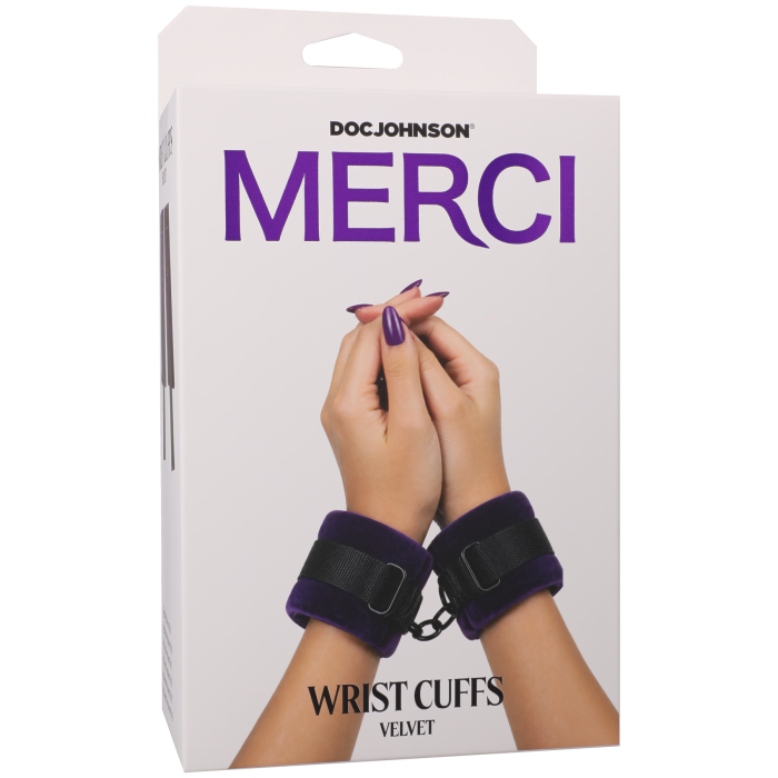 doc-johnson-merci-menottes-poignets-velours-violet-noir image 3