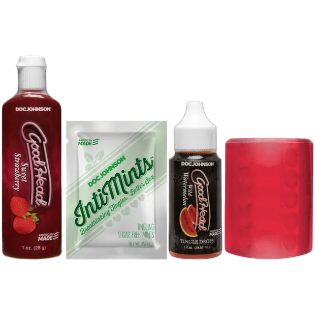 doc-johnson-goodhead-fundamentals-kit-sexe-oral-fraise image 1