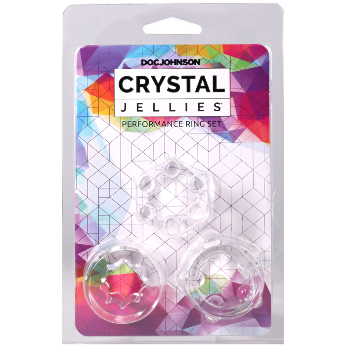 doc-johnson-crystal-jellies-lot-3-cock-rings-transparent image 5