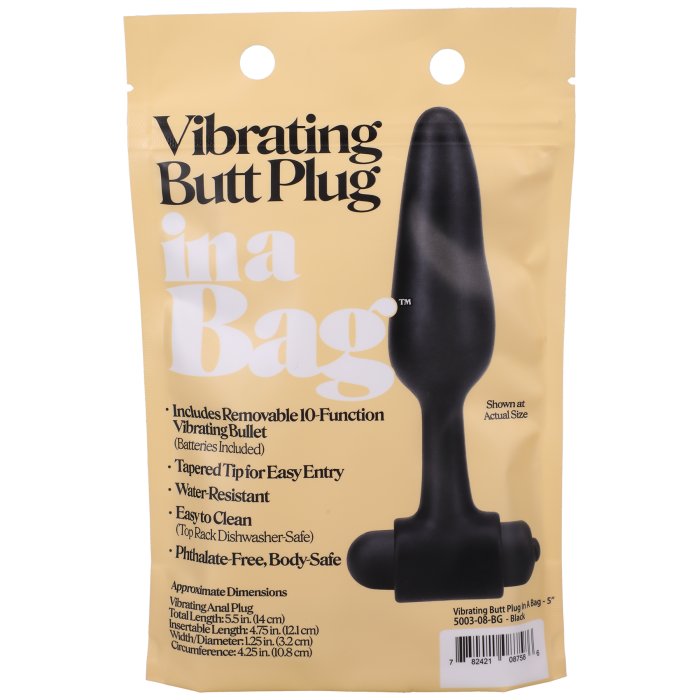 in-a-bag-plug-anal-vibrant-noir-5-pouces image 7