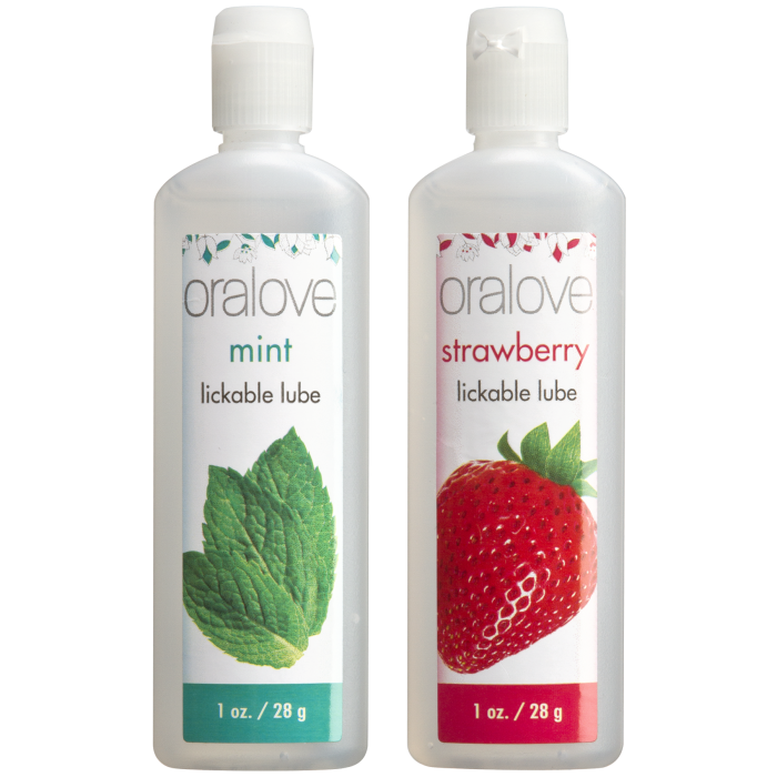 doc-johnson-oralove-duo-lubrifiant-fraise-menthe-2x29-ml image 1