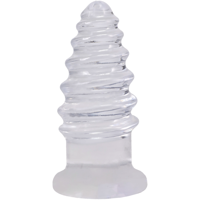 doc-johnson-crystal-jellies-anal-twist-plug-anal-transparent image 1