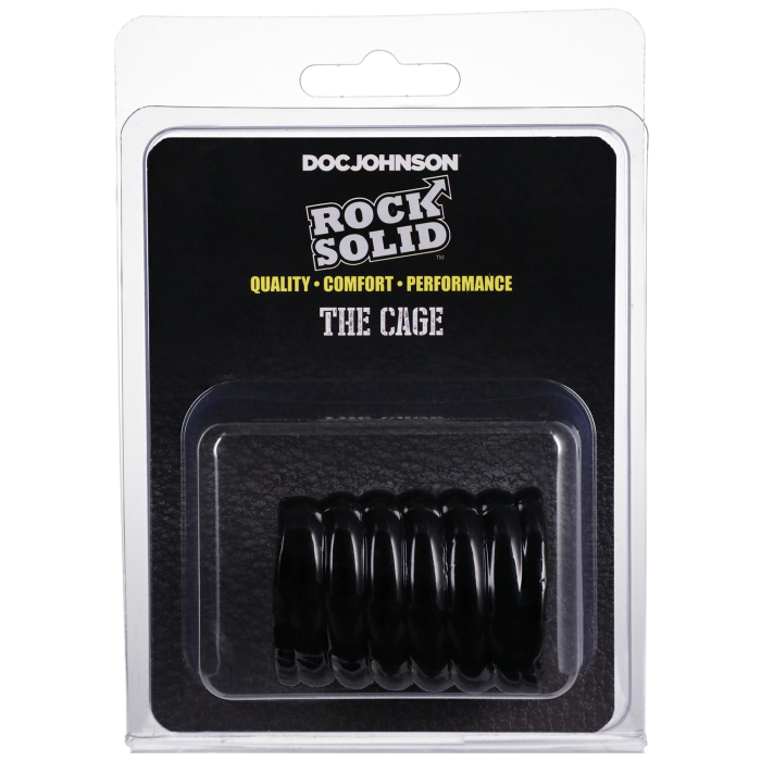 rock-solid-the-cage-anneau-p-nien-noir-textur-tpe image 6