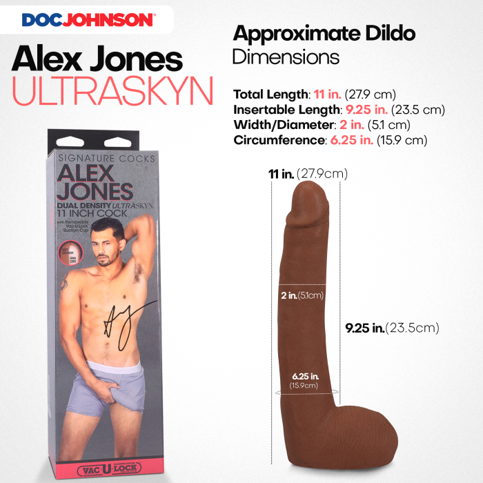 doc-johnson-signature-cocks-alex-jones-11-pouces-gode-ultraskyn image 2