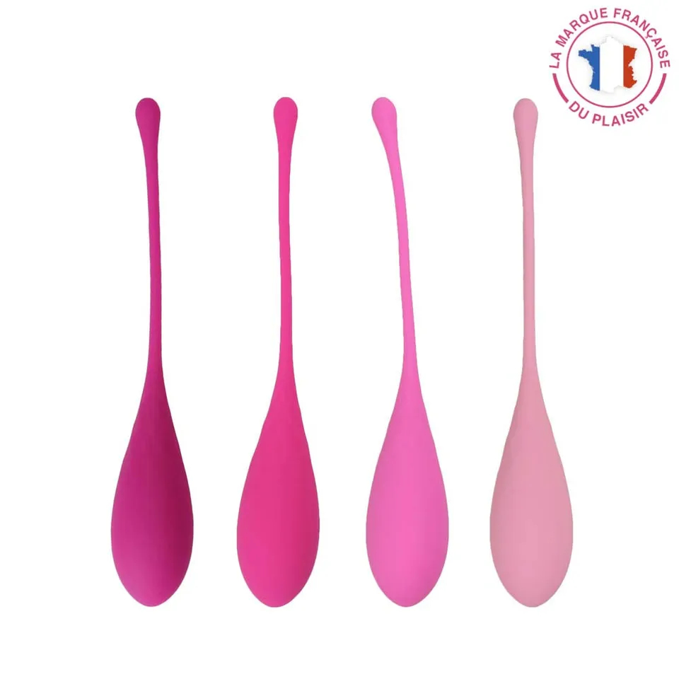be-happy-diamant-de-geisha-boules-rose-silicone-progressives image 1