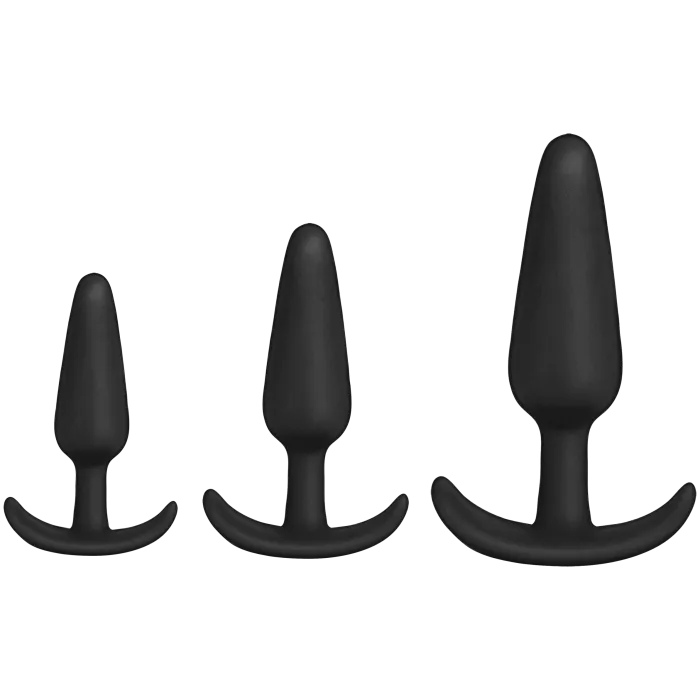 doc-johnson-merci-tush-trainer-kit-3-plugs-silicone-noir image 1