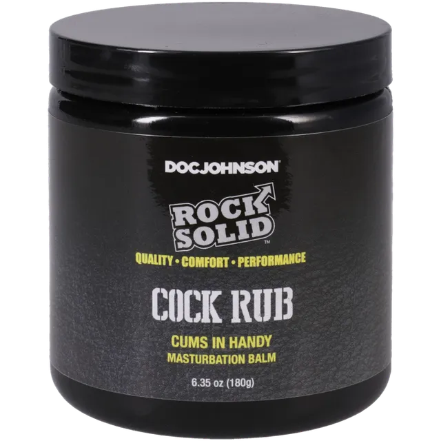doc-johnson-rock-solid-cock-rub-cr-me-masturbation-180-g image 1