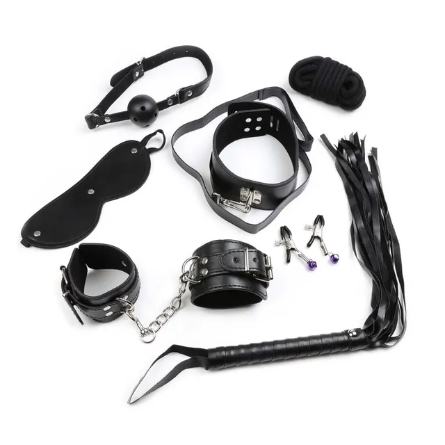 be-happy-domination-soft-kit-soumission-bdsm-7-accessoires-noir image 1