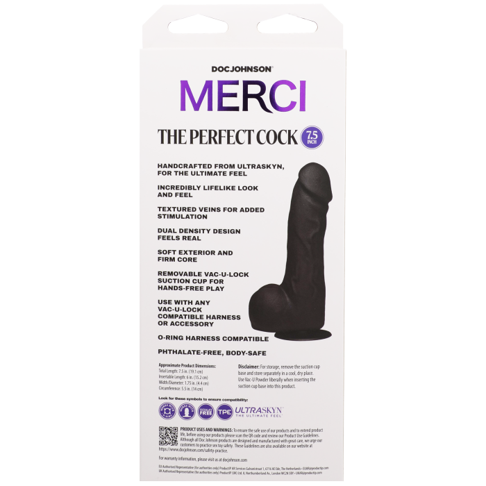 doc-johnson-merci-perfect-cock-7-5-gode-ventouse-noir image 8