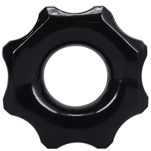 doc-johnson-rock-solid-the-gear-cockring-anneau-noir-tpe image 1
