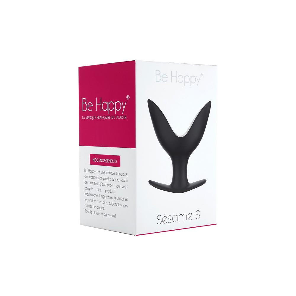 be-happy-sesame-spreader-plug-anal-noir-silicone-taille-s image 5
