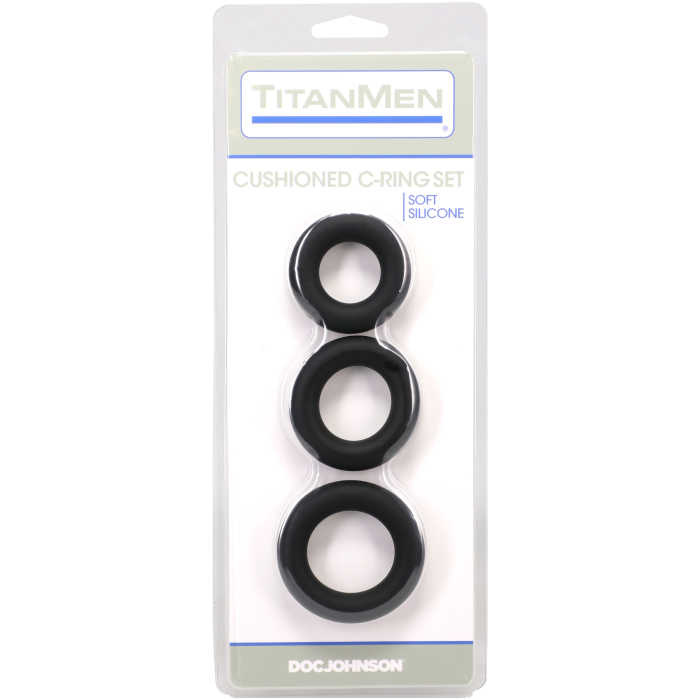 doc-johnson-titanmen-anneau-p-nis-silicone-lot-3-noir image 2