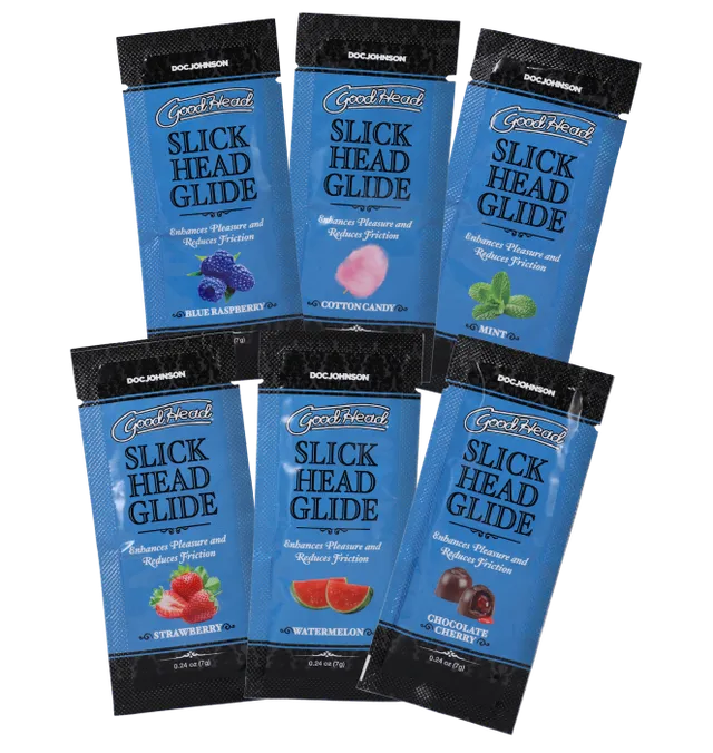 doc-johnson-goodhead-slick-head-glide-lubrifiant-6x7ml-fruits image 1
