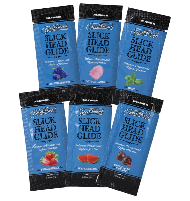 doc-johnson-goodhead-slick-head-glide-lubrifiant-6x7ml-fruits image 1