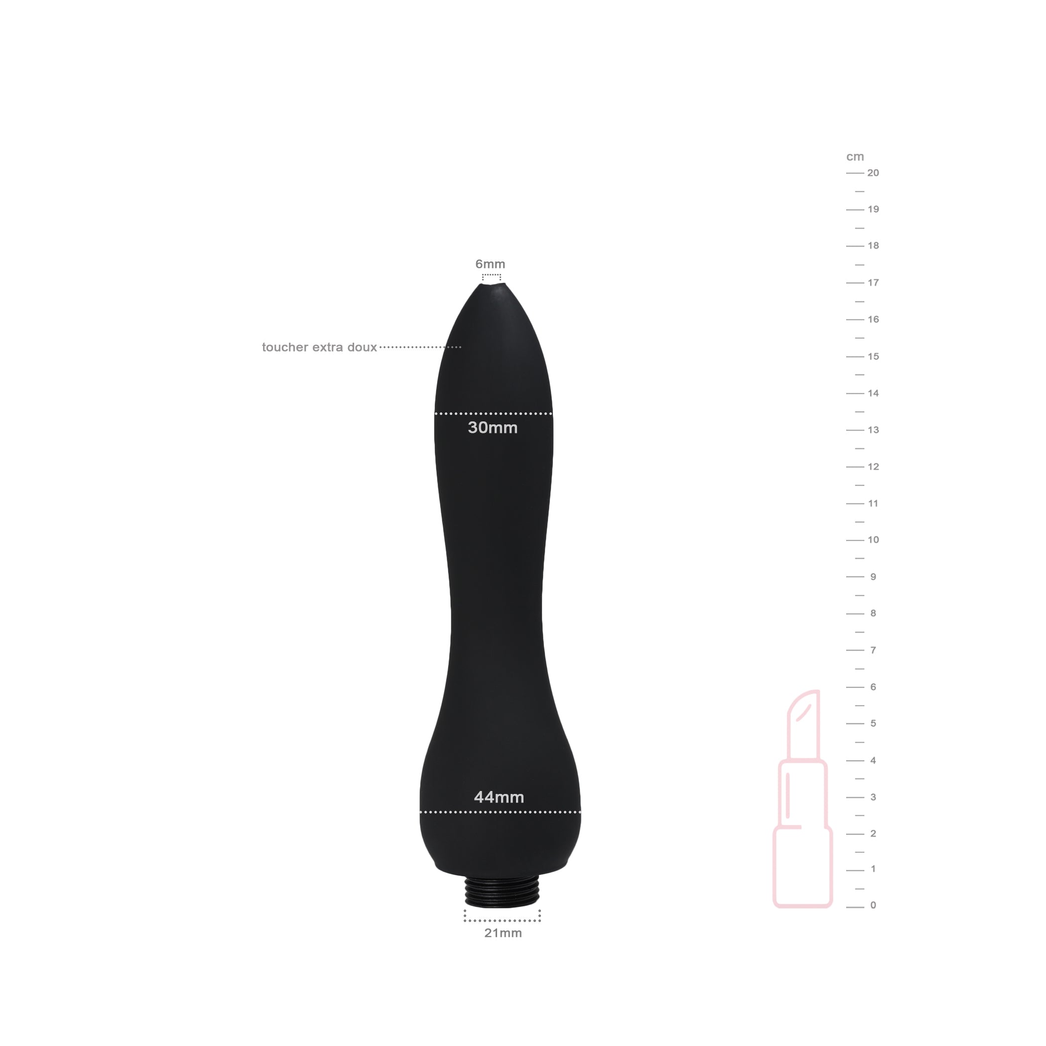 be-happy-embout-douche-hygi-ne-anale-noir-silicone image 2