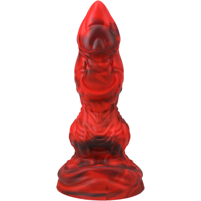 doc-johnson-vac-u-lock-red-raider-gode-silicone-rouge image 2